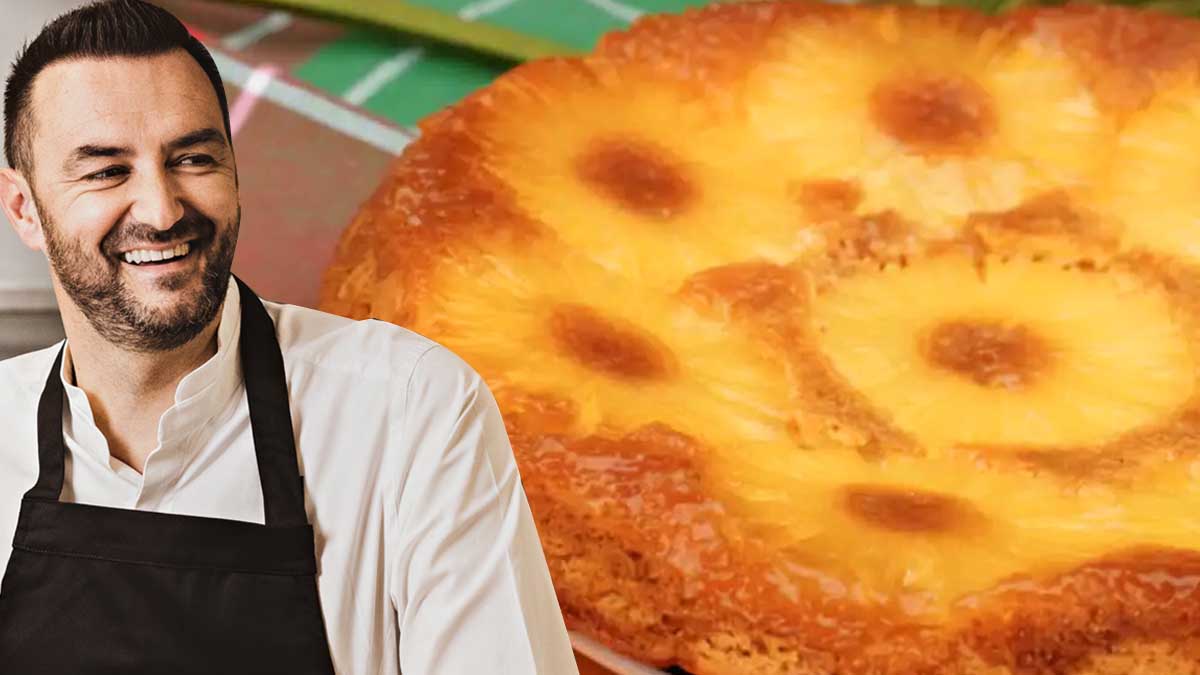 Cyril Lignac dévoile son astuce pour réussir sa recette gourmande de gâteau renversé à l’ananas caramélisé