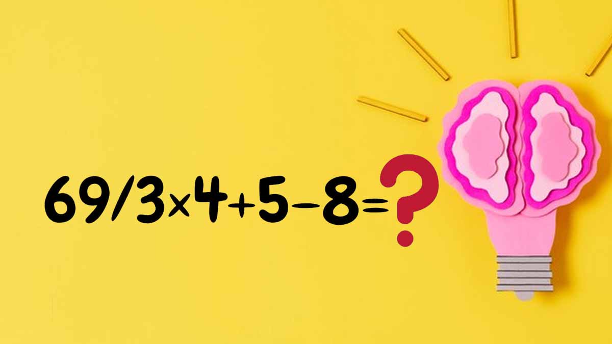 Seul un cerveau entraîné trouvera la réponse à cette énigme mathématique en 15 secondes !